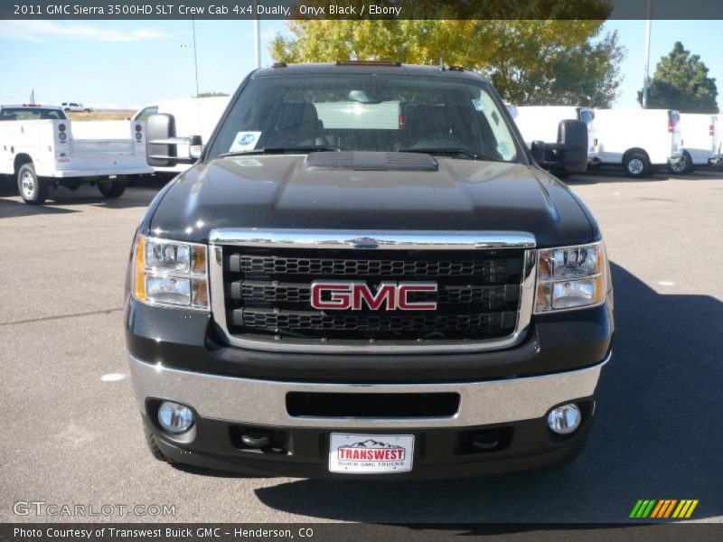 Onyx Black / Ebony 2011 GMC Sierra 3500HD SLT Crew Cab 4x4 Dually