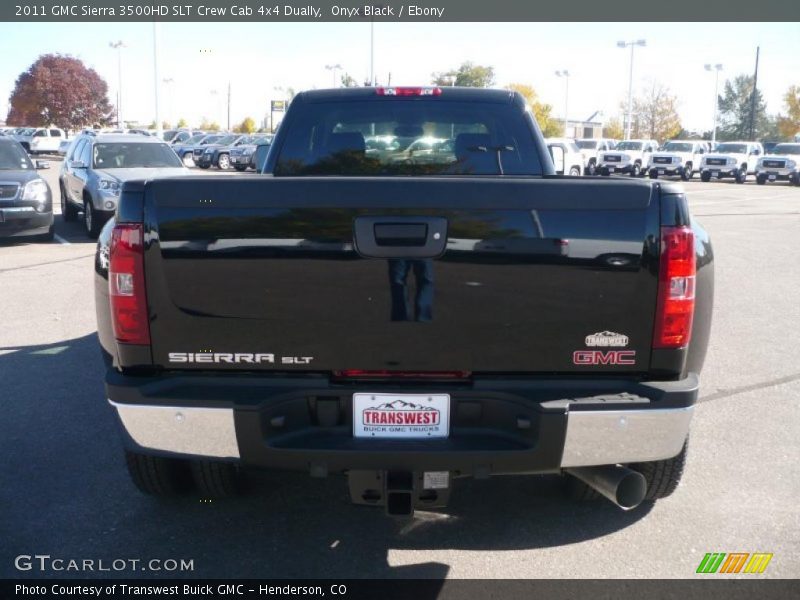 Onyx Black / Ebony 2011 GMC Sierra 3500HD SLT Crew Cab 4x4 Dually