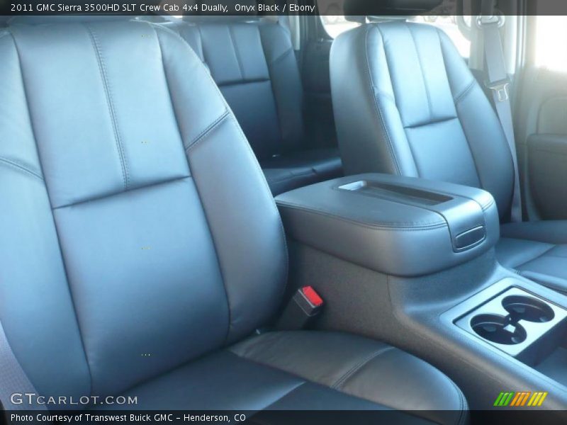  2011 Sierra 3500HD SLT Crew Cab 4x4 Dually Ebony Interior