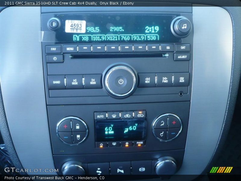 Controls of 2011 Sierra 3500HD SLT Crew Cab 4x4 Dually