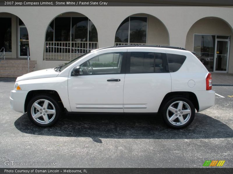 Stone White / Pastel Slate Gray 2007 Jeep Compass Limited