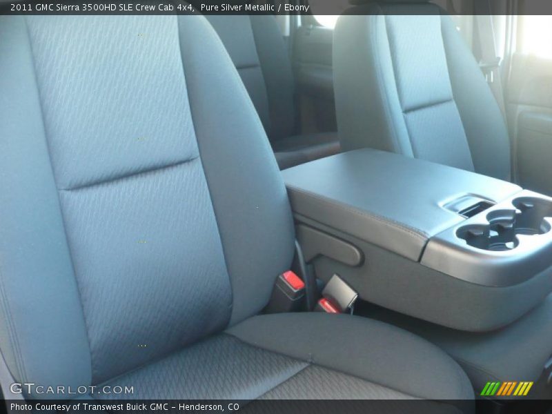 Pure Silver Metallic / Ebony 2011 GMC Sierra 3500HD SLE Crew Cab 4x4