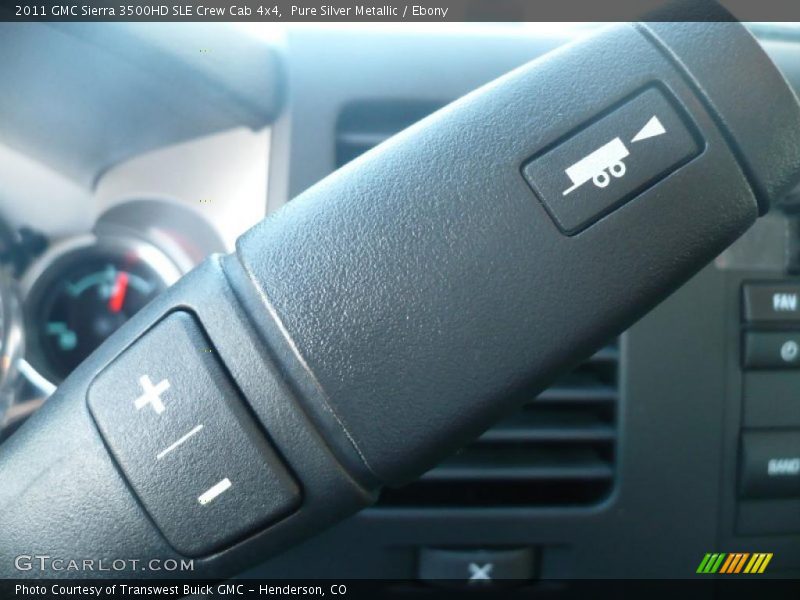 Pure Silver Metallic / Ebony 2011 GMC Sierra 3500HD SLE Crew Cab 4x4