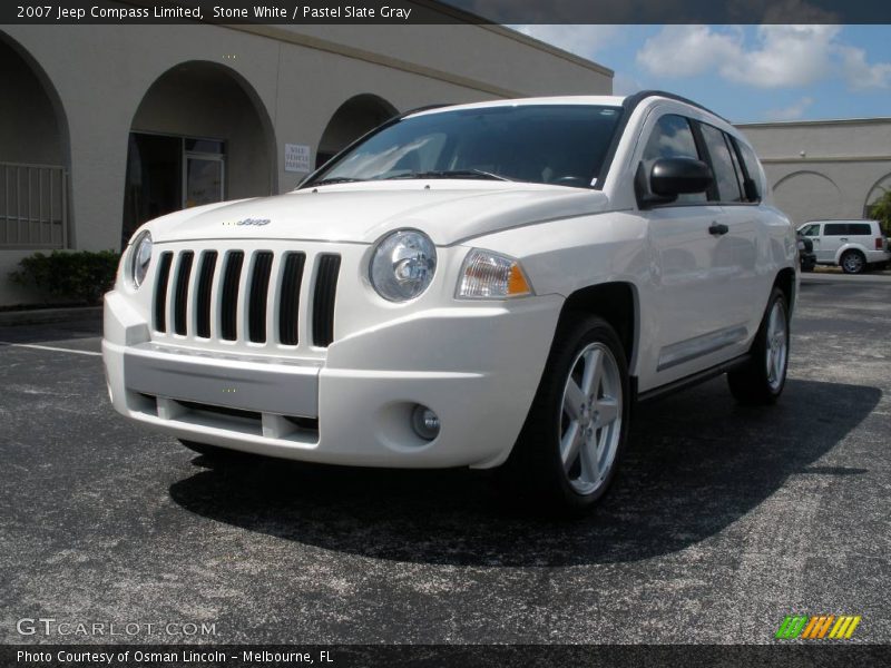 Stone White / Pastel Slate Gray 2007 Jeep Compass Limited