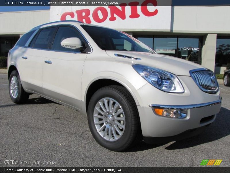 White Diamond Tricoat / Cashmere/Cocoa 2011 Buick Enclave CXL