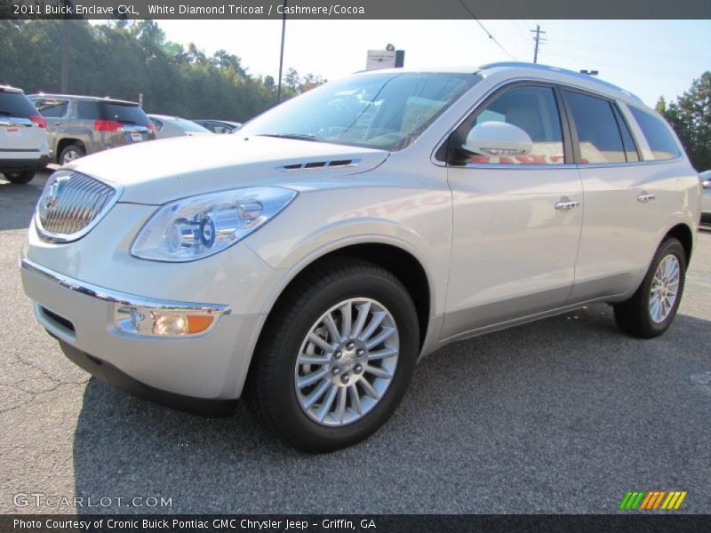 White Diamond Tricoat / Cashmere/Cocoa 2011 Buick Enclave CXL