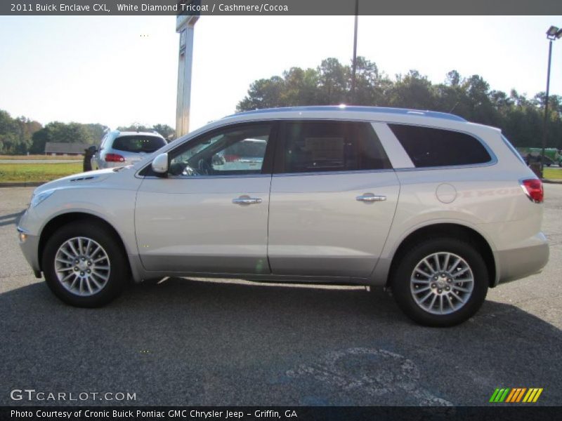 White Diamond Tricoat / Cashmere/Cocoa 2011 Buick Enclave CXL