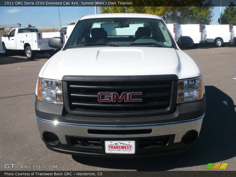 Summit White / Dark Titanium 2011 GMC Sierra 1500 Extended Cab 4x4