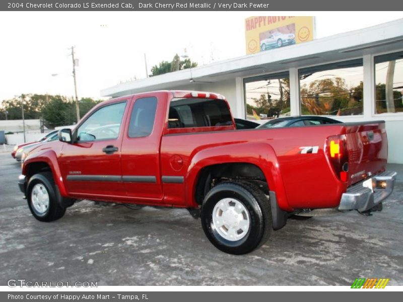 Dark Cherry Red Metallic / Very Dark Pewter 2004 Chevrolet Colorado LS Extended Cab