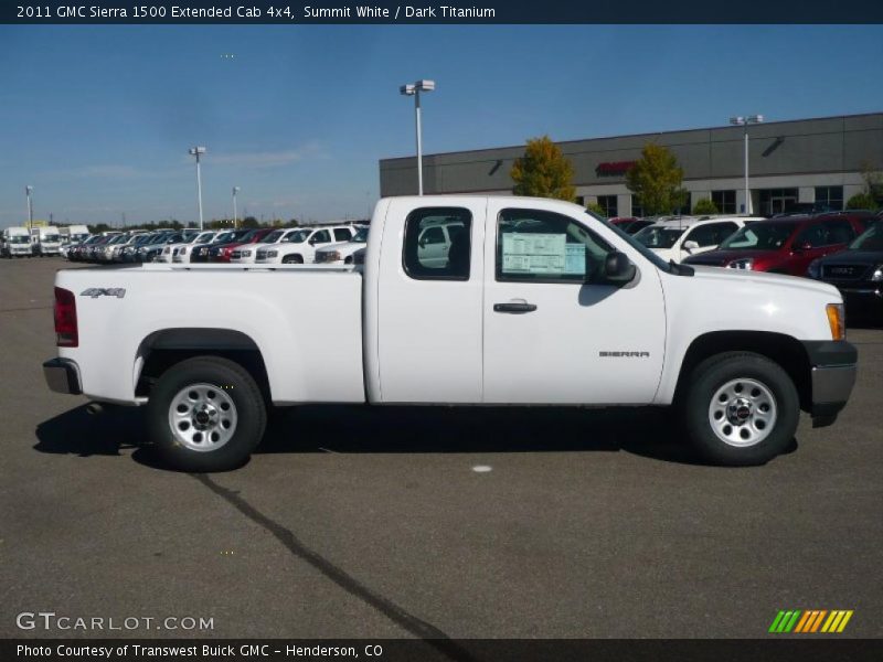 Summit White / Dark Titanium 2011 GMC Sierra 1500 Extended Cab 4x4