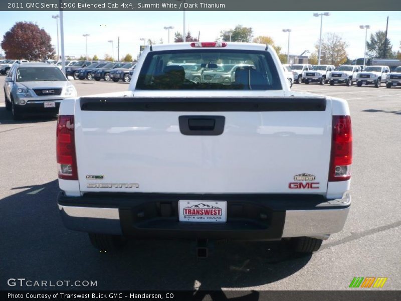 Summit White / Dark Titanium 2011 GMC Sierra 1500 Extended Cab 4x4