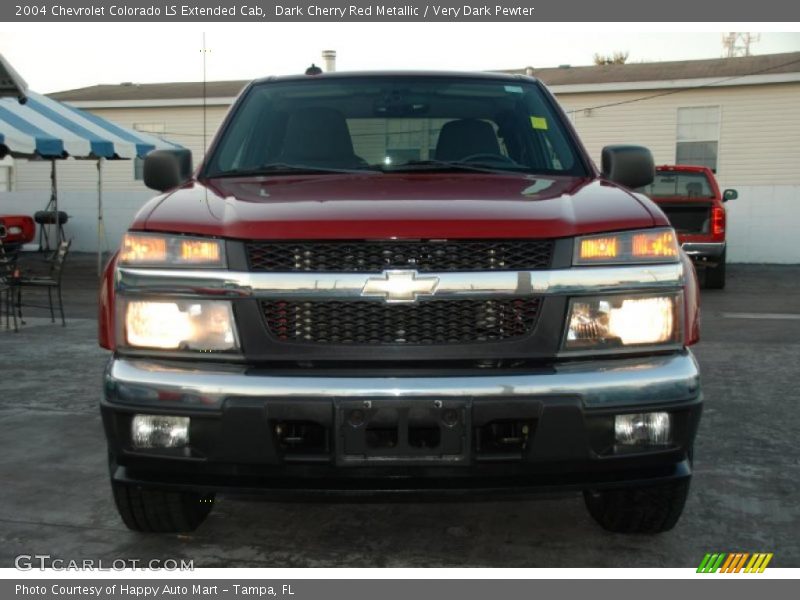 Dark Cherry Red Metallic / Very Dark Pewter 2004 Chevrolet Colorado LS Extended Cab
