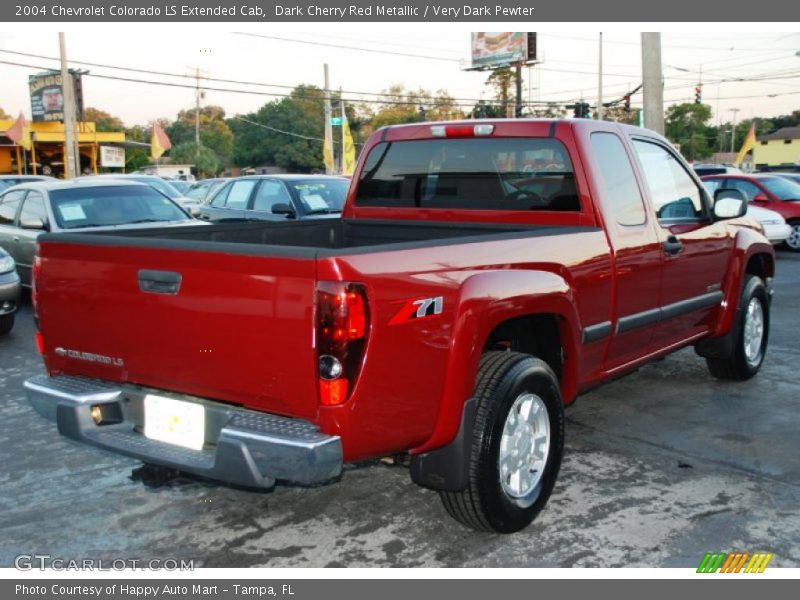 Dark Cherry Red Metallic / Very Dark Pewter 2004 Chevrolet Colorado LS Extended Cab