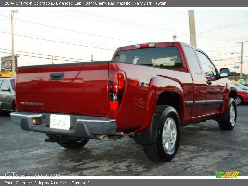 Dark Cherry Red Metallic / Very Dark Pewter 2004 Chevrolet Colorado LS Extended Cab