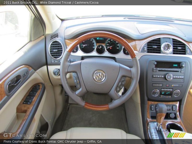 White Diamond Tricoat / Cashmere/Cocoa 2011 Buick Enclave CXL