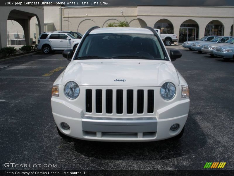 Stone White / Pastel Slate Gray 2007 Jeep Compass Limited