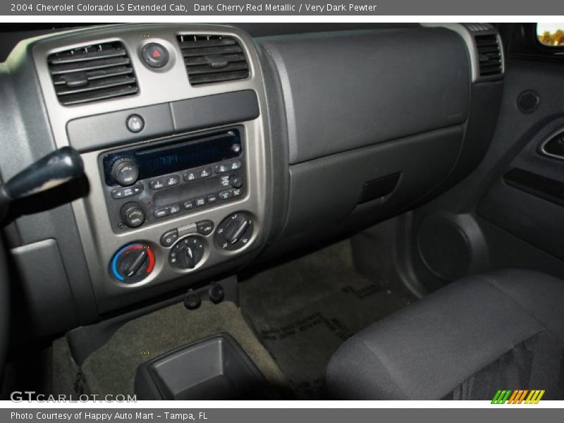 Dark Cherry Red Metallic / Very Dark Pewter 2004 Chevrolet Colorado LS Extended Cab