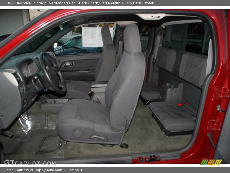 Dark Cherry Red Metallic / Very Dark Pewter 2004 Chevrolet Colorado LS Extended Cab
