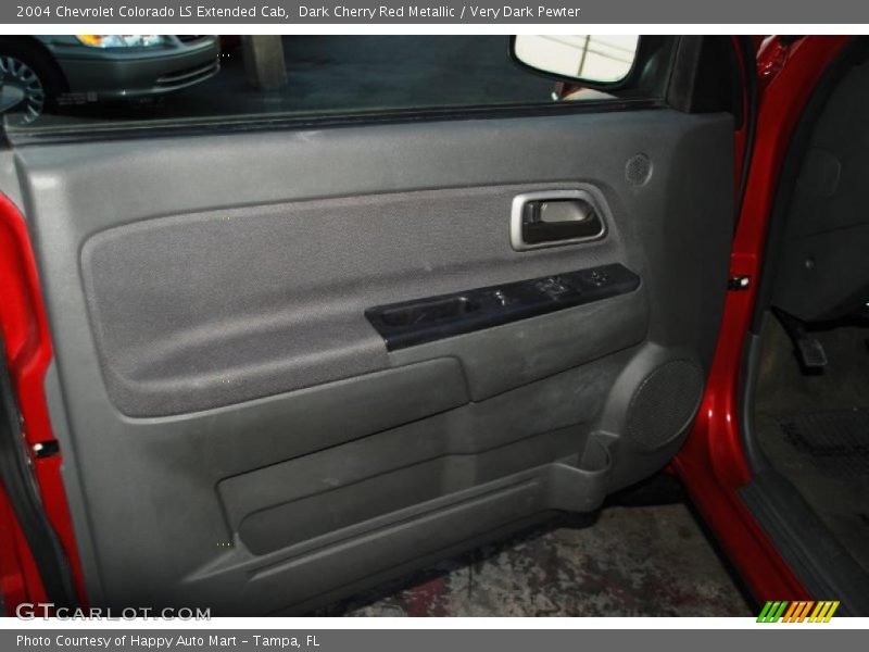 Dark Cherry Red Metallic / Very Dark Pewter 2004 Chevrolet Colorado LS Extended Cab