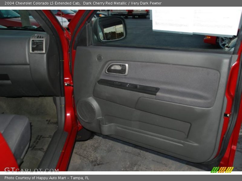 Dark Cherry Red Metallic / Very Dark Pewter 2004 Chevrolet Colorado LS Extended Cab