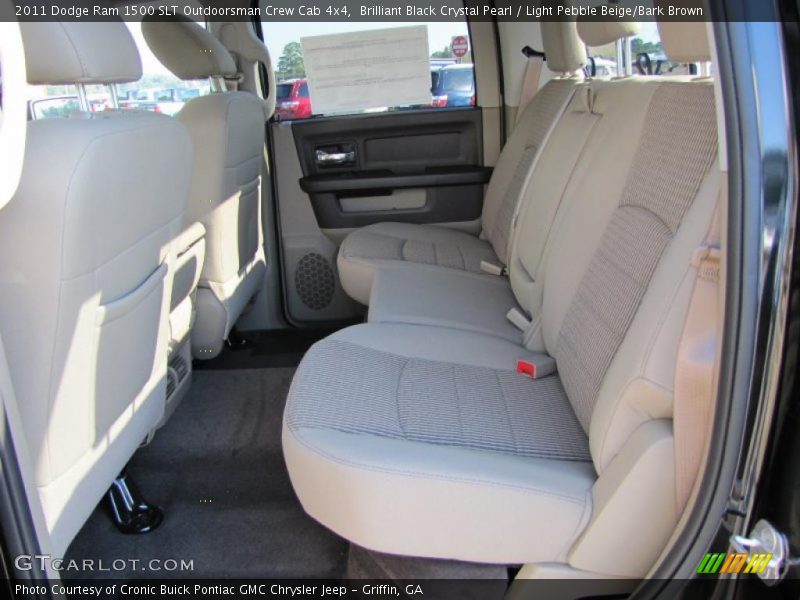 Brilliant Black Crystal Pearl / Light Pebble Beige/Bark Brown 2011 Dodge Ram 1500 SLT Outdoorsman Crew Cab 4x4