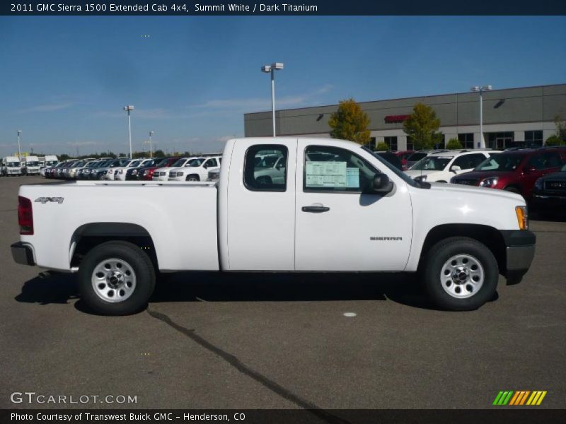 Summit White / Dark Titanium 2011 GMC Sierra 1500 Extended Cab 4x4