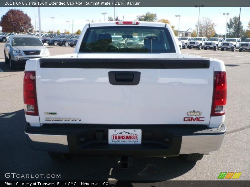 Summit White / Dark Titanium 2011 GMC Sierra 1500 Extended Cab 4x4