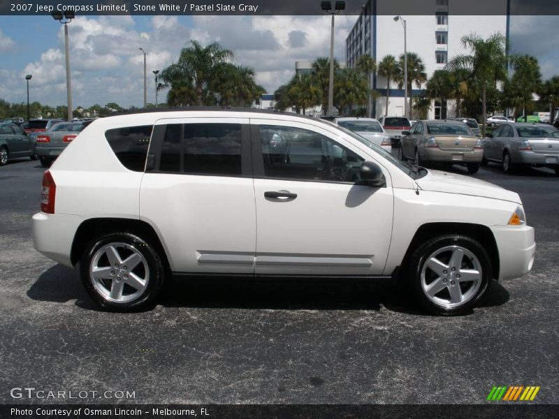 Stone White / Pastel Slate Gray 2007 Jeep Compass Limited