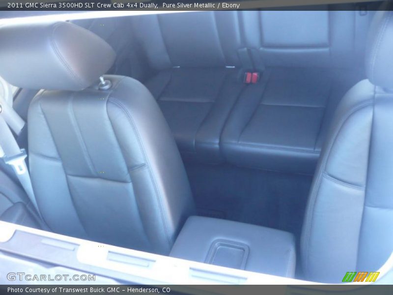  2011 Sierra 3500HD SLT Crew Cab 4x4 Dually Ebony Interior