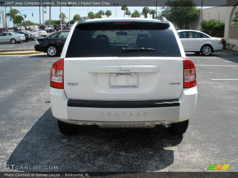 Stone White / Pastel Slate Gray 2007 Jeep Compass Limited