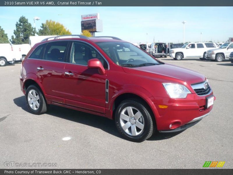 Crystal Red Tintcoat / Tan 2010 Saturn VUE XR V6 AWD