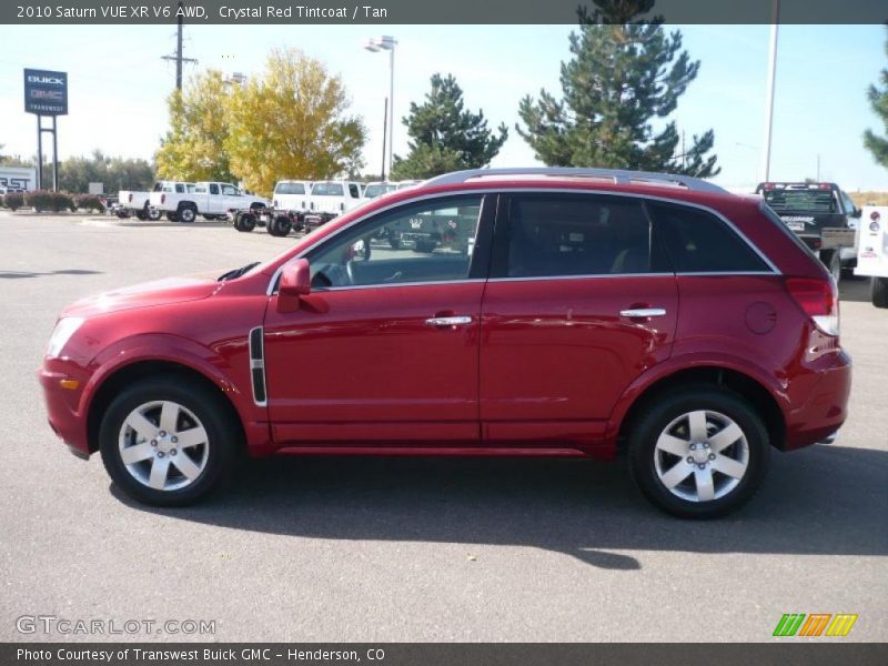 Crystal Red Tintcoat / Tan 2010 Saturn VUE XR V6 AWD