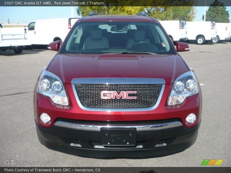 Red Jewel Tintcoat / Titanium 2007 GMC Acadia SLT AWD