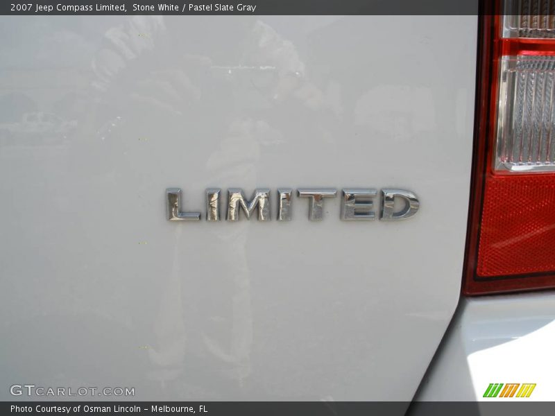 Stone White / Pastel Slate Gray 2007 Jeep Compass Limited