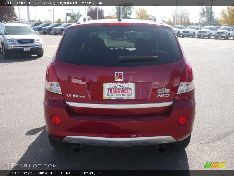 Crystal Red Tintcoat / Tan 2010 Saturn VUE XR V6 AWD