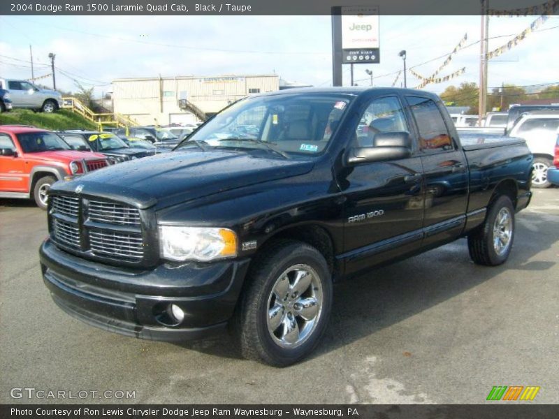 Black / Taupe 2004 Dodge Ram 1500 Laramie Quad Cab