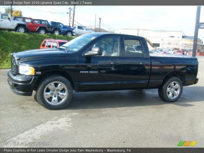 Black / Taupe 2004 Dodge Ram 1500 Laramie Quad Cab