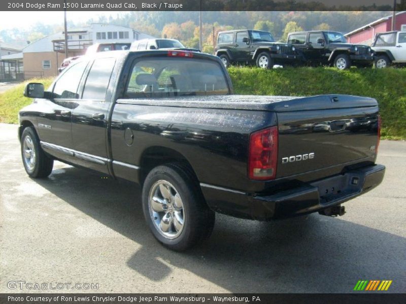 Black / Taupe 2004 Dodge Ram 1500 Laramie Quad Cab