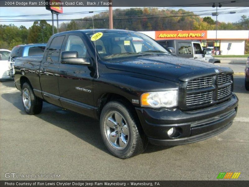 Black / Taupe 2004 Dodge Ram 1500 Laramie Quad Cab