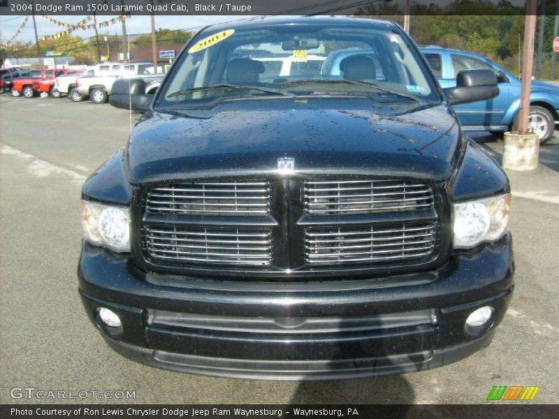 Black / Taupe 2004 Dodge Ram 1500 Laramie Quad Cab