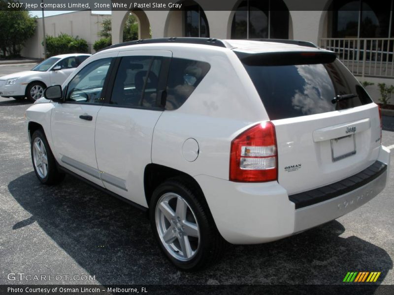 Stone White / Pastel Slate Gray 2007 Jeep Compass Limited