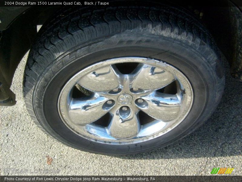 Black / Taupe 2004 Dodge Ram 1500 Laramie Quad Cab
