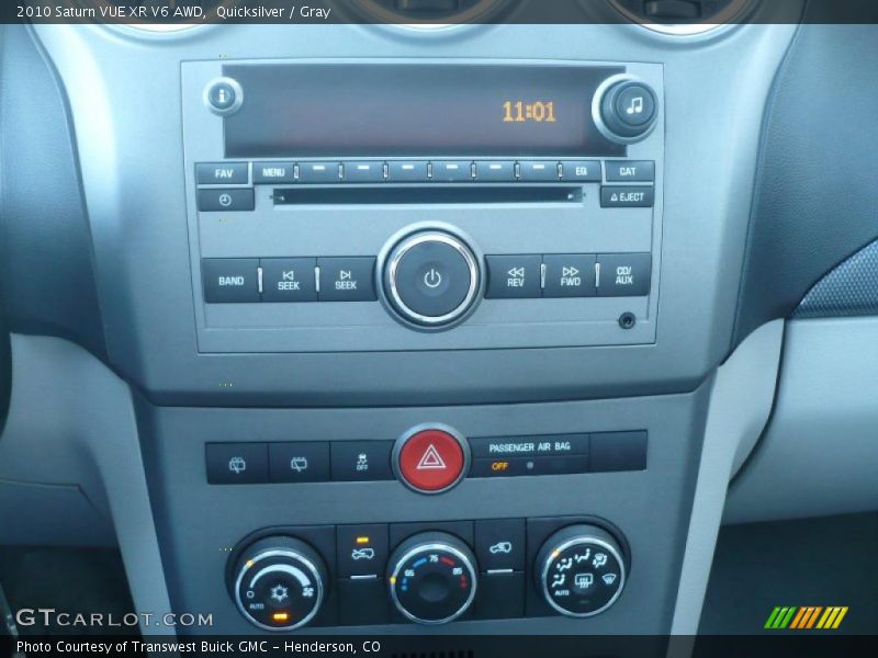 Controls of 2010 VUE XR V6 AWD