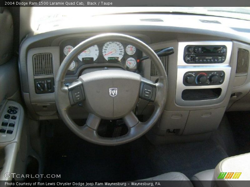 Black / Taupe 2004 Dodge Ram 1500 Laramie Quad Cab