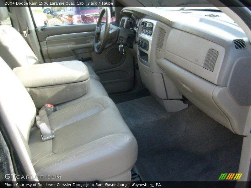 Black / Taupe 2004 Dodge Ram 1500 Laramie Quad Cab