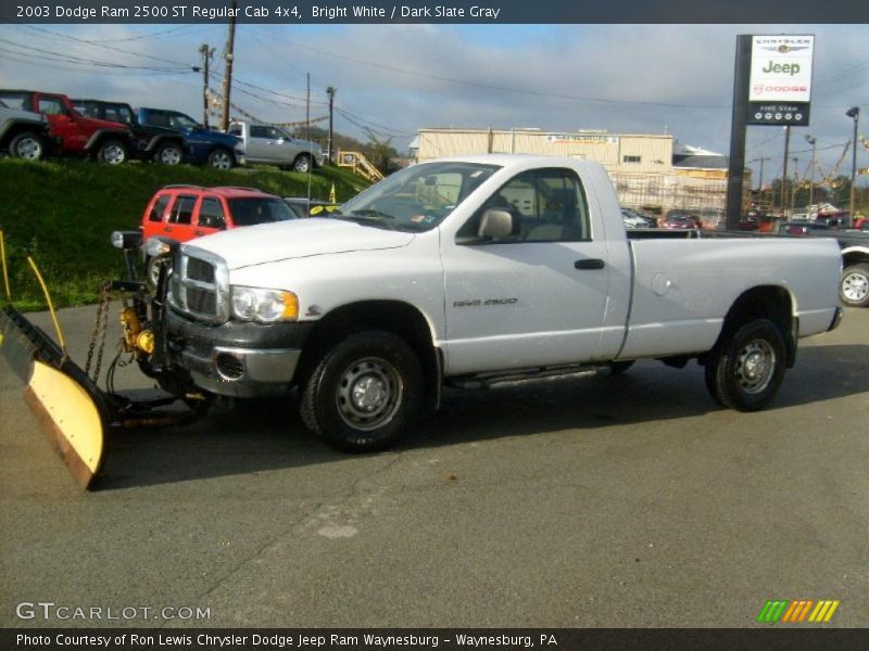 Bright White / Dark Slate Gray 2003 Dodge Ram 2500 ST Regular Cab 4x4