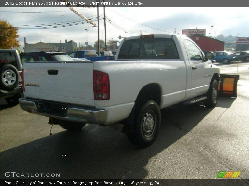 Bright White / Dark Slate Gray 2003 Dodge Ram 2500 ST Regular Cab 4x4