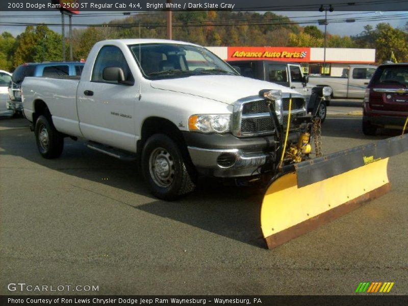 Bright White / Dark Slate Gray 2003 Dodge Ram 2500 ST Regular Cab 4x4