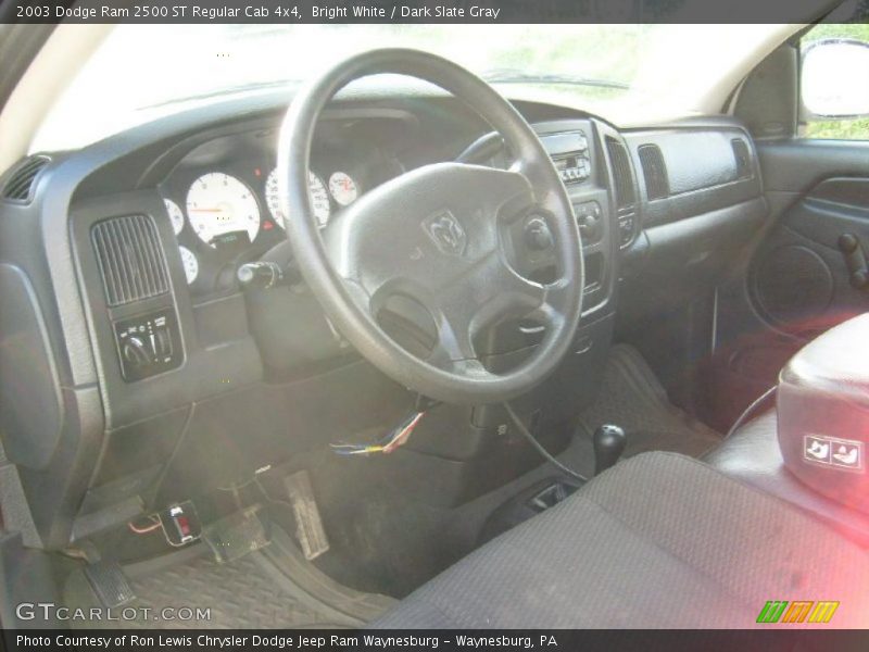 Bright White / Dark Slate Gray 2003 Dodge Ram 2500 ST Regular Cab 4x4