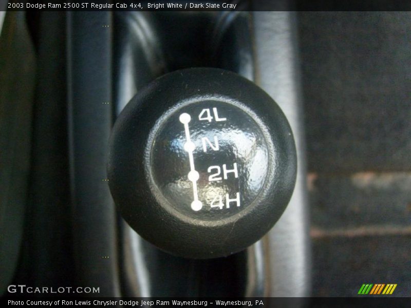 Controls of 2003 Ram 2500 ST Regular Cab 4x4
